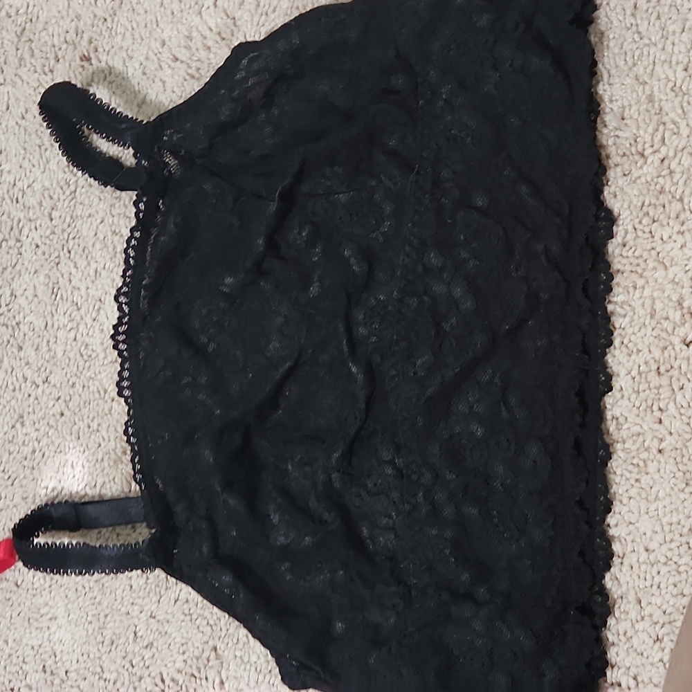 High Neck Lace Bralette